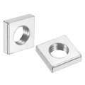 10pcs M4x10mmx2mm Square Nuts Carbon Steel Zinc Plated Coarse Thread Fasteners For Home Repairs And Professional Engineering 