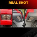 Ecotric Signal Side Marker Lights Compatible With 1997-2006 Jeep Wrangler Tj Chassis Smoke Bumper Fender Side Set