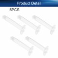 Auniwaig 5pcs 3cc Dispenser Solder Glue Cones Accessories 3ml Dispensing Machine Transparent Adhesive Tube Liquid With Piston
