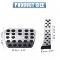 X Autohaux 2pcs Aluminium Alloy Gas Accelerator Pedal Covers Brake Foot Pads For Mercedes-benz C E S Glc Gle Gls Cls Class W205
