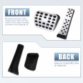X Autohaux 2pcs Aluminium Alloy Gas Accelerator Pedal Covers Brake Foot Pads For Mercedes-benz C E S Glc Gle Gls Cls Class W205