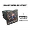 Bernie Sanders 2020 With Birds In A Forest Retro Cartoon Tow Trailer Hitch Cover Plug Insert