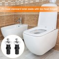 Uxcell 1 Set M5 Toilet Seat Hinges Screws Hinge Bolt Fixings For Top Mounting Replacement Parts Kit Washer Dia 28mm