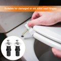 Uxcell 1 Set M5 Toilet Seat Hinges Screws Hinge Bolt Fixings For Top Mounting Replacement Parts Kit Washer Dia 28mm