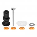 Uxcell 1 Set M5 Toilet Seat Hinges Screws Hinge Bolt Fixings For Top Mounting Replacement Parts Kit Washer Dia 28mm