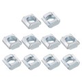 T Nuts 25pcs Galvanized Carbon Steel Slot Bolts 2020 Series M6 Hammer Head Fastener Sliding For Aluminum Extrusion Profile 