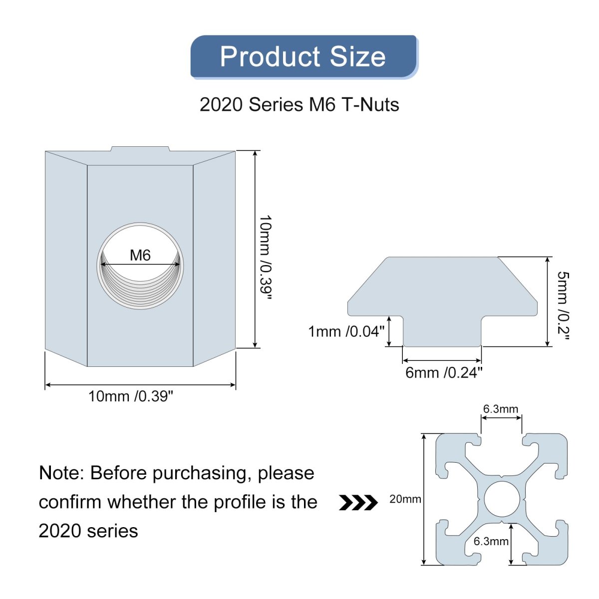 T Nuts 25pcs Galvanized Carbon Steel Slot Bolts 2020 Series M6 Hammer Head Fastener Sliding For Aluminum Extrusion Profile