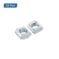 T Nuts 25pcs Galvanized Carbon Steel Slot Bolts 2020 Series M6 Hammer Head Fastener Sliding For Aluminum Extrusion Profile