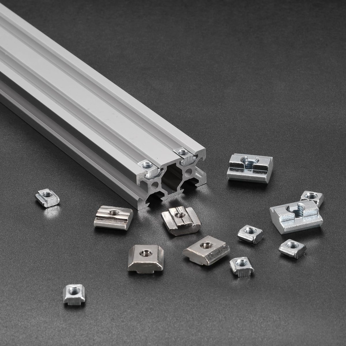 T Nuts 25pcs Galvanized Carbon Steel Slot Bolts 2020 Series M6 Hammer Head Fastener Sliding For Aluminum Extrusion Profile