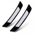 True Line Automotive 2pcs Car Reflector Trim Reflectivebon Fiber For Wheel Well Fender Exterior Accessoriesbon Car Universal 