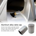 8 Pcs Valve Caps Prevent Corrosion Car Dust Universal Aluminum Wheel Tire Air Stem Covers Silver