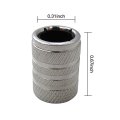 8 Pcs Valve Caps Prevent Corrosion Car Dust Universal Aluminum Wheel Tire Air Stem Covers Silver