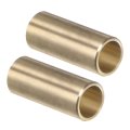2pcs Sleeve Bearings 1 4 Bore 5 16 Od 3 Length Cast Brass Self-lubricating Bushing 