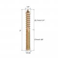 Uxcell 1 4-20 X 2 Hanger Bolts Double Head Dowel Screw For Wood Furniture 40pcs