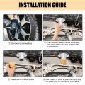 X Autohaux Rear Upper Bump Stop Axle Jounce Bumpers Fit For Jeep Liberty 20-2007 2 4l 2 8l 3 7l Replacement 52088705ab 2pcs