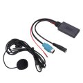 Aux In Cable Adapter Stereo Full Speed With Removable Microphone Replacement For 2009 Up Black
