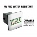 Wright State Secondary Logo Tow Trailer Hitch Cover Plug Insert