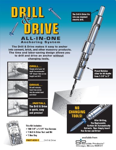 Sensible Products Drill And Drive Anchoring System