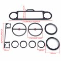 Httmt- Black Httmt Skull Inner Fairing Trim Kit Compatible With 06- 13 Electra Glide Street Trike P N Mt457-001-bk