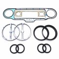 Httmt- Black Httmt Skull Inner Fairing Trim Kit Compatible With 06- 13 Electra Glide Street Trike P N Mt457-001-bk