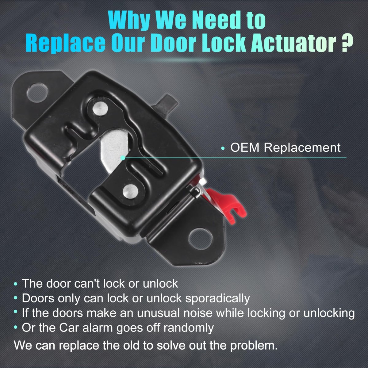 Rear Liftgate Door Lock Actuator For Nissan Frontier 2005-2021 Tailgate Latch Assembly No 90503zp50a 90502zp50a Black 1 Pair