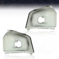 Front Bumper End Cap Left And Right Plastic W O Sensor Holes For Toyota Tundra 2014-2020 Fit Models Without Park Assist System