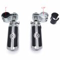 Hongk- Highway Front Skull Foot Pegs Clamps Compatible With Gl1800 Gl1500 Gl1100 Gl1200 01-12 B01bn0egbe