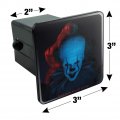 It Chapter 2 Blue Pennywise Tow Trailer Hitch Cover Plug Insert For In Receivers Durable Black Abs Plastic Resin Topped Design
