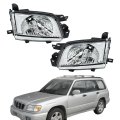 1 Pair Of Driver And Passenger Side Replacement For Forester 2001-2002 Halogen Headlights Assembly 