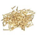 140pcs Small Tiny Nails 1 2x8mm Dxl Brass Hardware Round Head Nail For Wooden Diy Projects Decorative Boxes Household Tone 