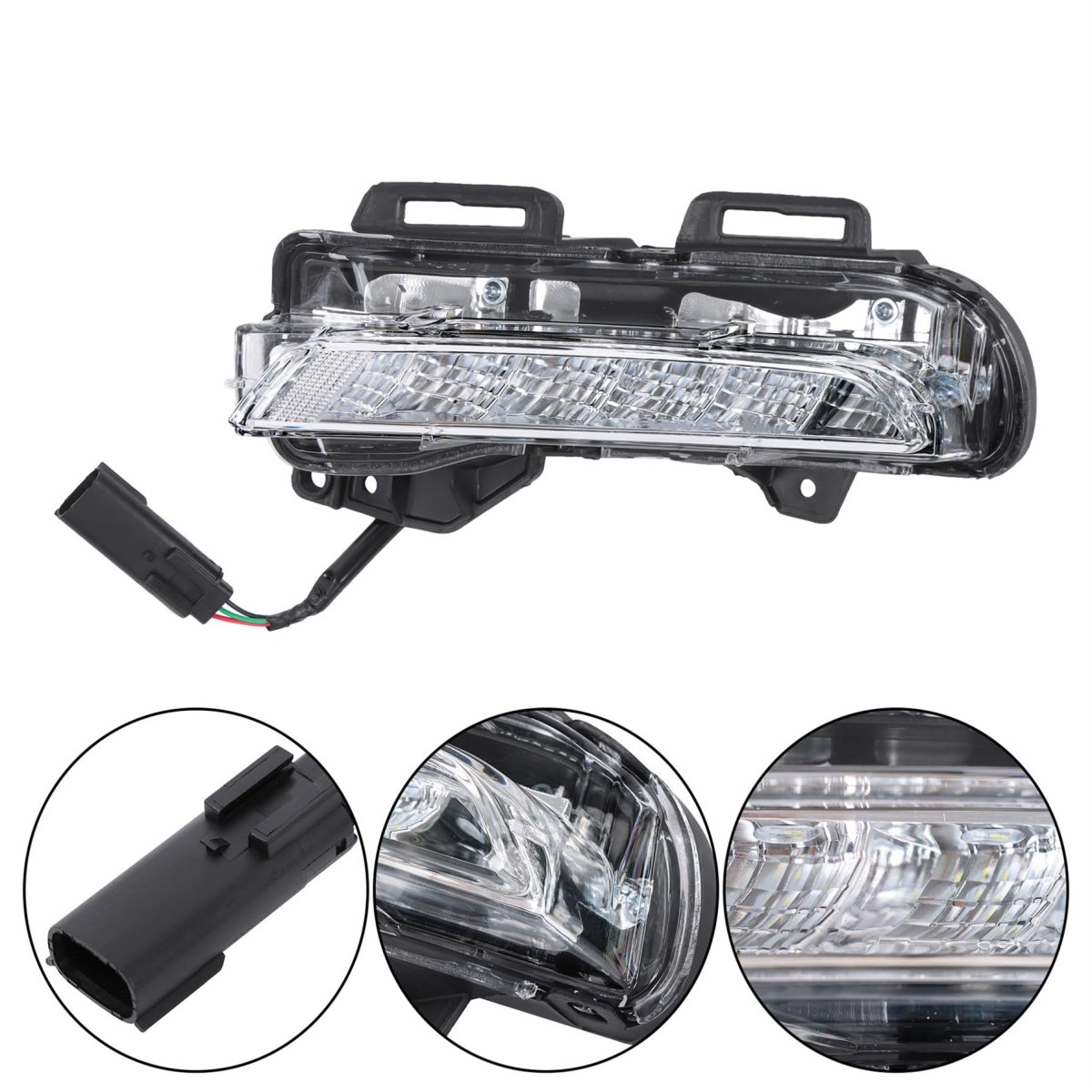 Front Left Side Fog Light Assembly For Cruze 2015 Replacement 94523304 Clear Lens Driving Lamp Waterproof Led Driver