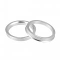X Autohaux 2pcs Od 71 5mm To Id 60 1mm Aluminium Alloy Car Hub Centric Rings Wheel Bore Center Spacer