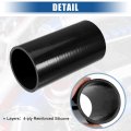 Uxcell 2 75 Id 6 Length 4-ply Reinforced High Temp Straight Coupler Silicone Reducer Hose Black For Car Intercooler Intake