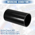 Uxcell 2 75 Id 6 Length 4-ply Reinforced High Temp Straight Coupler Silicone Reducer Hose Black For Car Intercooler Intake