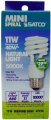Satco S7216 11-watt Medium Base T2 Mini Spiral 5000k 120v Equivalent To 40-watt Incandescent Lamp For Enclosed Fixtures