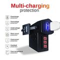 Vigorwork Waterproof 12v 24v Motorcycle Handlebar Dual Usb Power Adapter Socket Charger Led Voltmeter With Switch