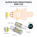 Auxbeam T20 Led Light Bulb 7440 W21w Bulbs For Reverse Back Up Tail Fog Turn Signals Brake Pack Of 2 