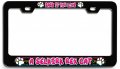 Bark If You Love A Selkirk Rex Cat 3d Metal License Plate Frame Black Heavy Duty Steel Tag Holder For Auto Suv And Truck
