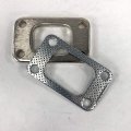 4 Bolt Flange With Gasket For Turbo T3 T4 T70 Gt35 Hx35w Hx40w Inlet Outlet Made Of Mild Steel 