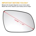 Car Rearview Right Passenger Side Mirror Glass Replacement W Backing Plate Convex Non-heated White For Kia Ceed 2009-2012