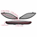 Hecasa Hood Scoop Bezel Compatible With 2015-2020 Charger Srt Hellcat Grille Trim Black Sides Not Fit 2021 Models Center Grille