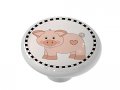 Gotham Decor Curly Tail Pig Ceramic Drawer Knob 