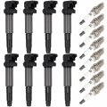Ocpty 8 Ignition Coils Wilth Iridium Spark Plugs Fit For Rolls-royce Phantom 6 7l 2004-2010 For Z8 4 8l 2003 Z4 3 2l 2006-2009
