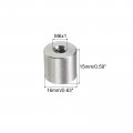 Uxcell 5pcs M6 Round Connector Nuts 304 Stainless Steel Coupling 15mm 0 6 Length Sleeve Rod Bar Stud Nut For Bracket M6x15x16mm