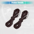 Uxcell Hand Sewn Steering Wheel Cover Stitch With Needle And Thread Universal Fit 14 6-15 2 Inch 37-38 5cm Diameter Coffee