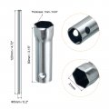 Uxcell 3 Pcs Dual-ended Wrench Socket Spark Plug Spanner Set 16mm 21mm 17 19mm