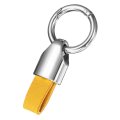 Car Key Chain Clip Zinc Alloy Leatherchain Fob Holder Keychain Key Rings Detachable Decoratives For Women Men Silver Yellow 