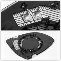 Without Turn Lamp Bm1324109 Factory Style Flat Side View Heated Glass Mirror Lens Manual Adjust Compatible With Bmw X3 X4 X5 X6