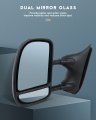 Ocpty Towing Mirrors Manual No Heated Left Driver Right Passenger Side Tow Fit For 1999-2007 F250 F350 F450 F550 Super Duty