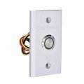 Uxcell Door Release Push Button Switch Access Control Dc 12v 3a Led Indicator Stainless Steel 86mmx50mm Panel